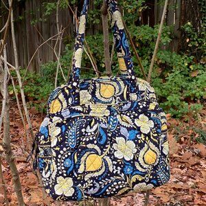 Vera Bradley Sweet Pleat Tote in Ellie Blue